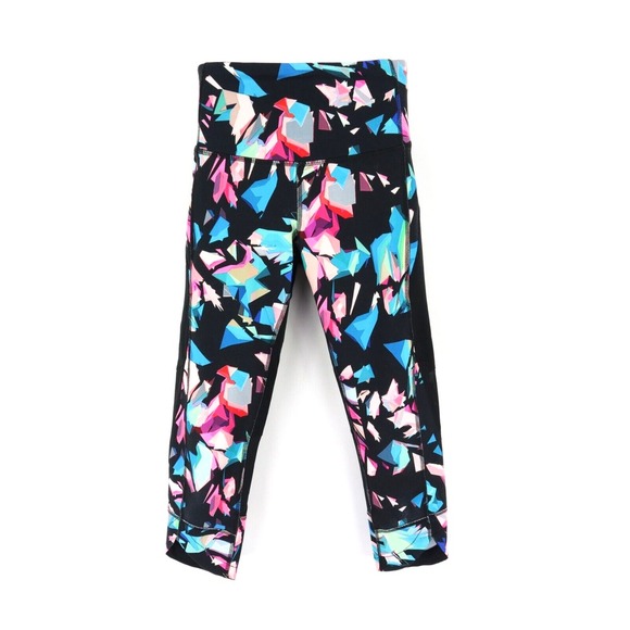 c9‎ by Champion Capri Leggings Womens Size XS Black Multicolor Geometric Stretch - Picture 1 of 6